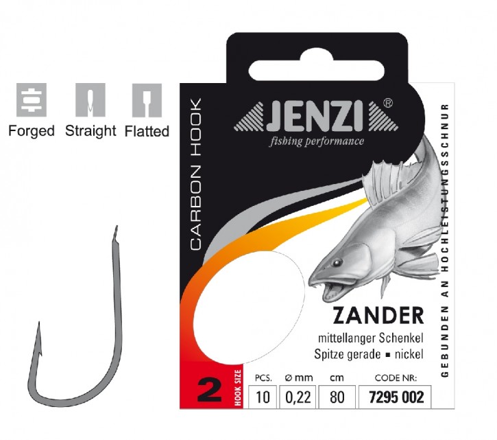 Jenzi Zielfisch-Haken Zanderhaken Gr. 2