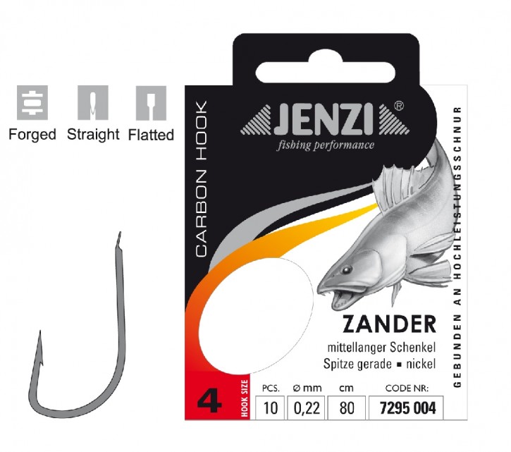 Jenzi Zielfisch-Haken Zanderhaken Gr. 4