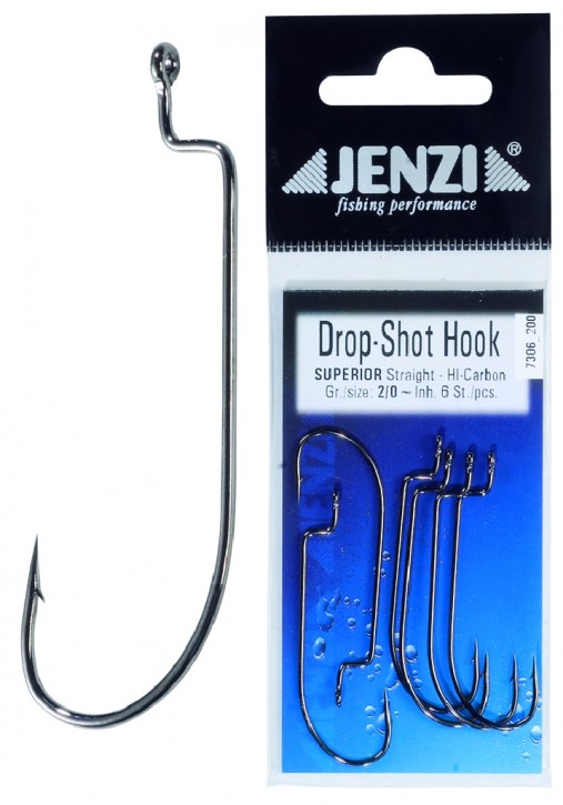 Jenzi Drop-Shot Haken Straight Gr. 1/0