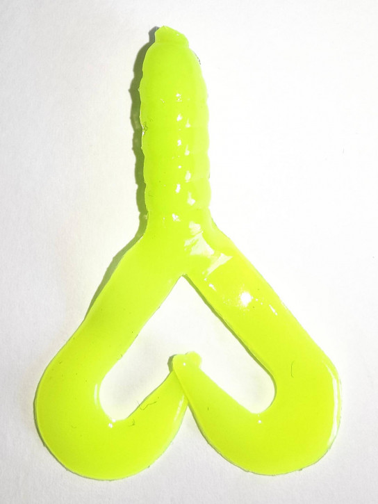 Doppelschwanztwister Neon-Grün